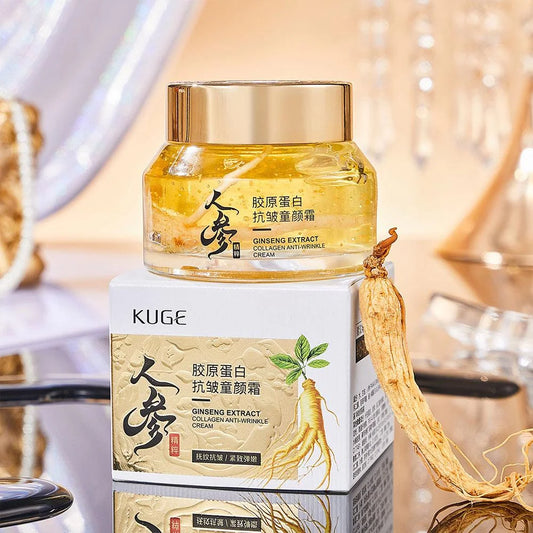 Cremă cu Ginseng Korean & Colagen pentru Riduri Fine și Aspect Îmbătrânit