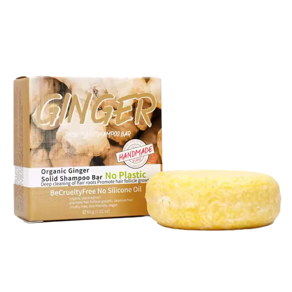 Şampon Solid cu Ghimbir pentru Creșterea și Stoparea Căderii Părului
